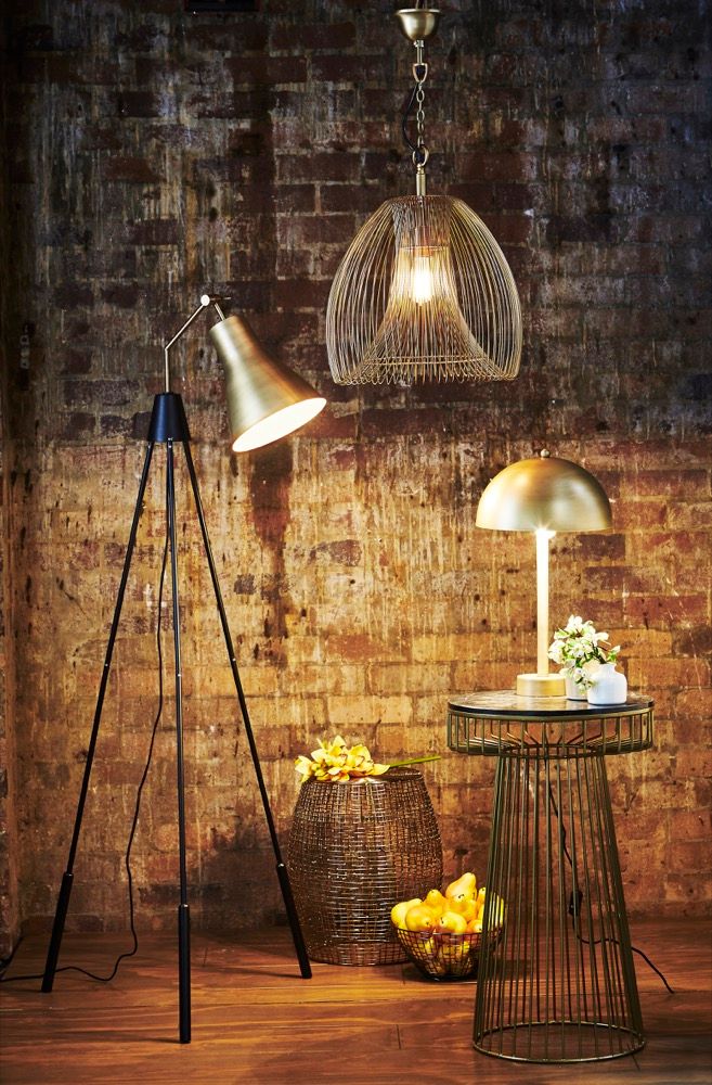 Baker Large Pendant Lamp in Gold - House of Isabella AU