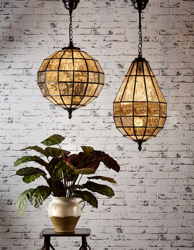 Portobello Glass Pendant Lamp in Black - House of Isabella AU