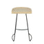 Maddison Stool Natural/Black