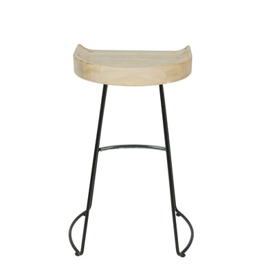 Maddison Stool Natural/Black