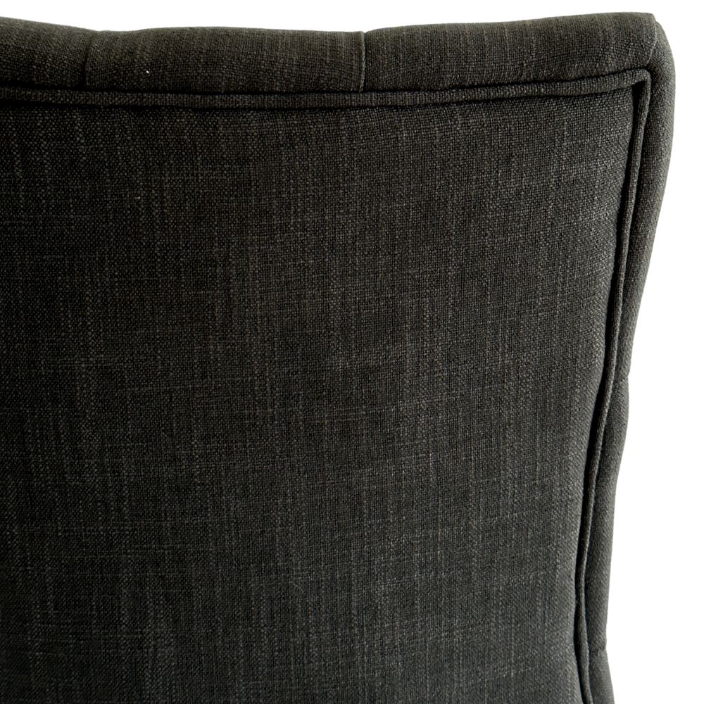 Charcoal Linen Dining Chair