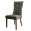 Storm Grey Linen Dining Chair