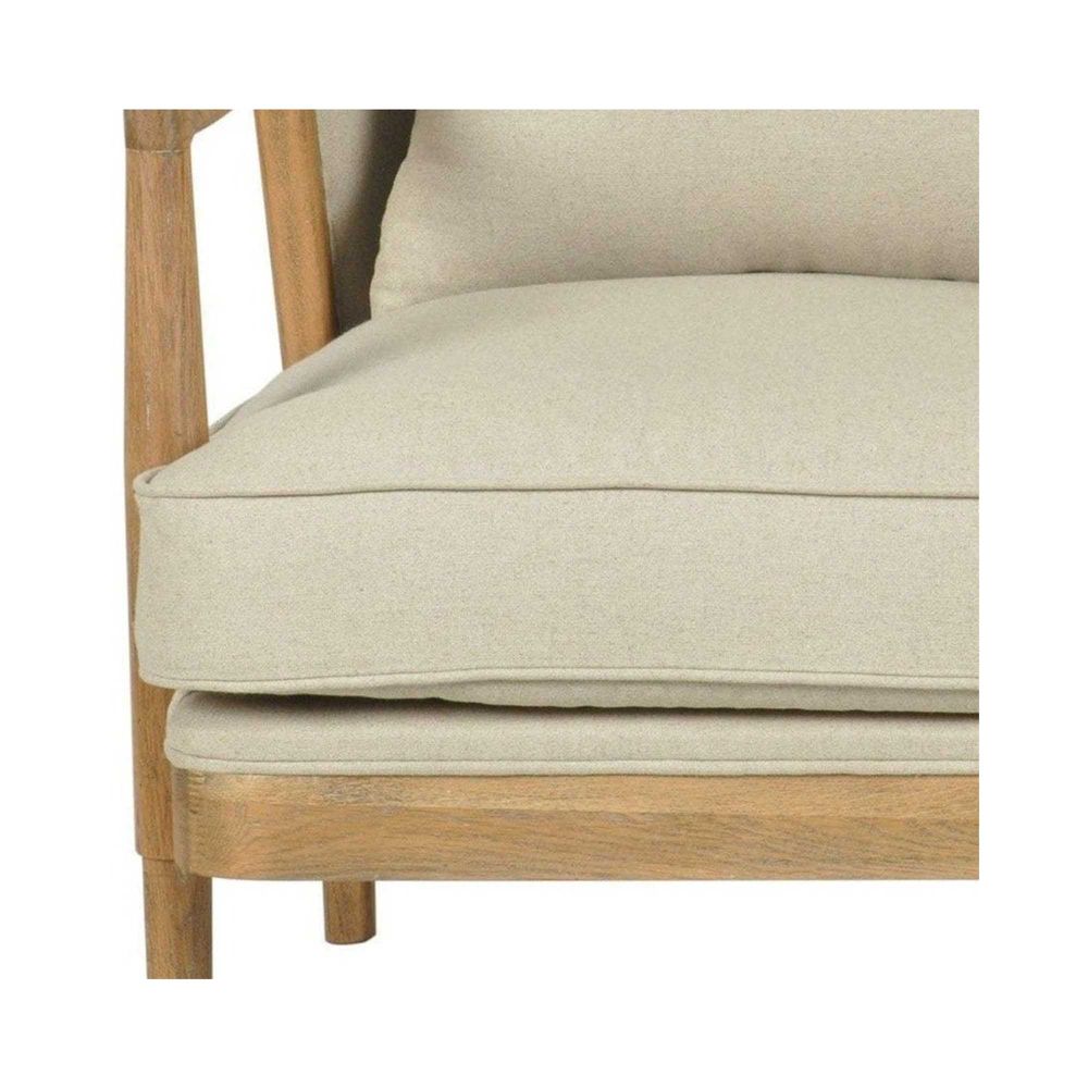 Asteria Oakwood Linen Armchair