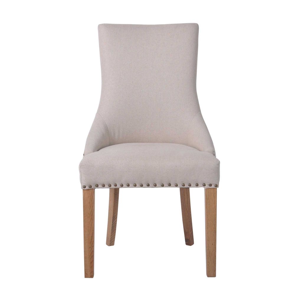 Bordeaux Studded Beige Dining Chair