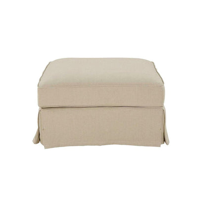 Slip Cover Only - Noosa Hamptons Ottoman Beige