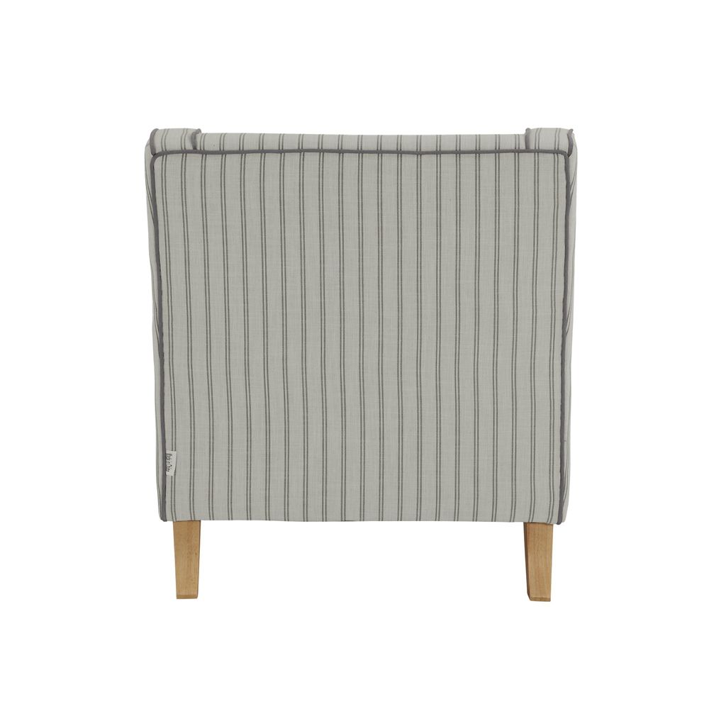 Bondi Armchair Blue Pinstripe