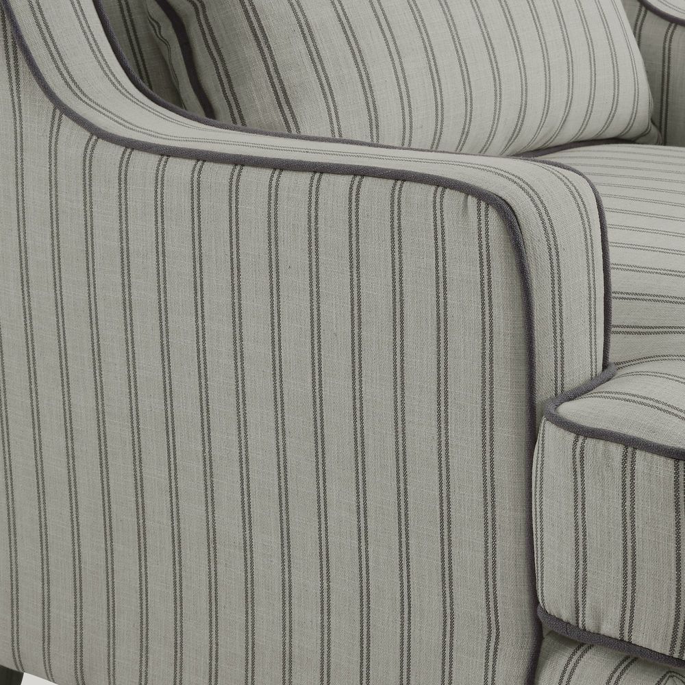 Bondi Armchair Blue Pinstripe