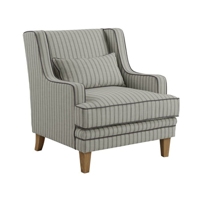 Bondi Armchair Blue Pinstripe