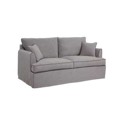 Slip Cover Only - Byron Hamptons 3 Seat Sofa Pebble Grey