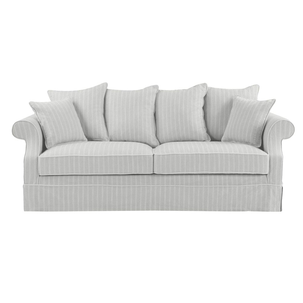 Slip Cover Only - Avalon Hamptons 3 Seat Sofa Cloud Stripe