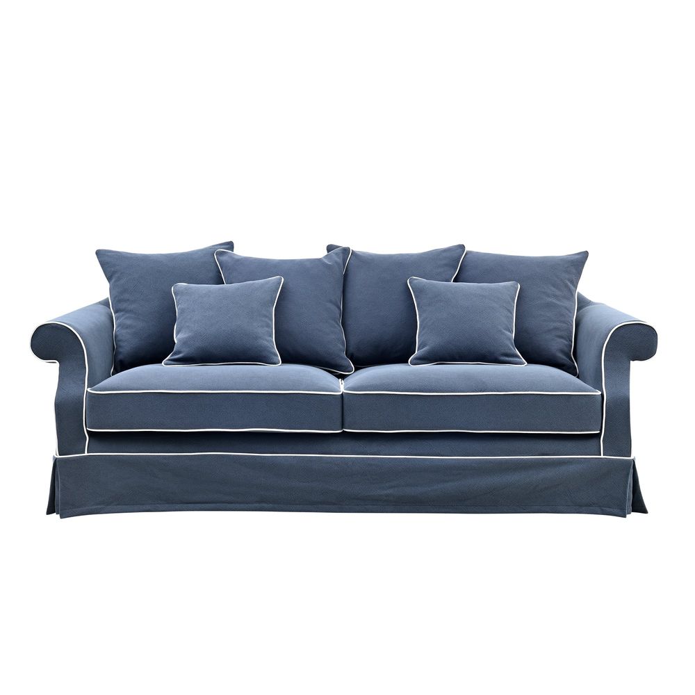 Slip Cover Only - Avalon Hamptons 3 Seat Sofa Navy