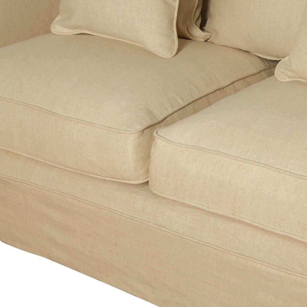 Slip Cover Only - Noosa Hamptons 2 Seat Sofa Beige