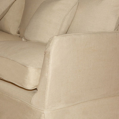 Slip Cover Only - Noosa Hamptons 2 Seat Sofa Beige