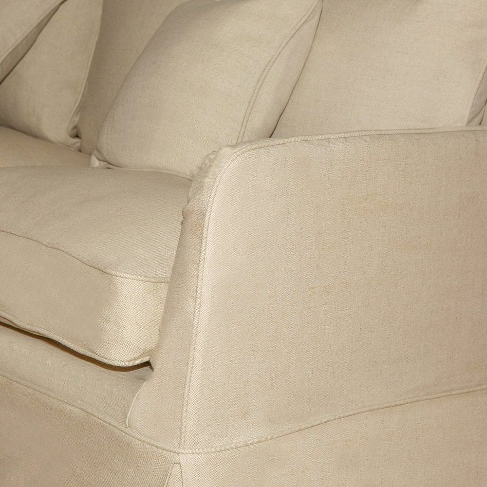 Slip Cover Only - Noosa Hamptons 3 Seat Sofa Beige