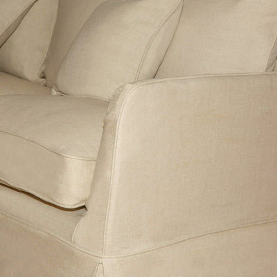 Slip Cover Only - Noosa Hamptons 3 Seat Sofa Beige