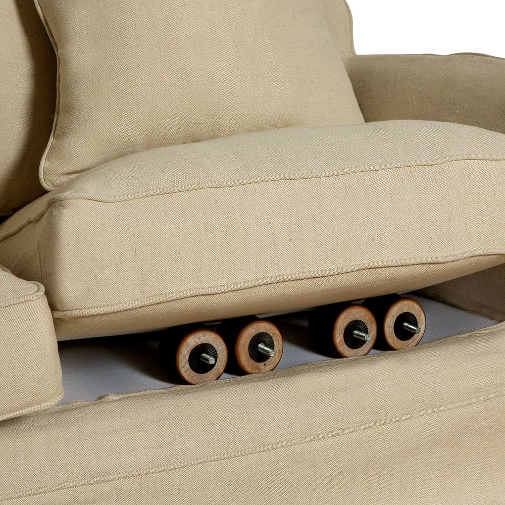 Slip Cover Only - Noosa Hamptons 3 Seat Sofa Beige