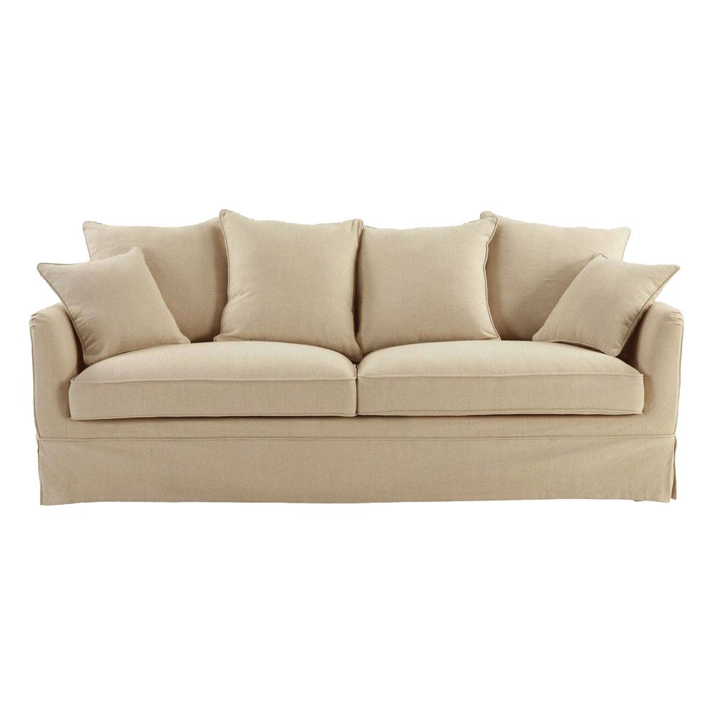 Slip Cover Only - Noosa Hamptons 3 Seat Sofa Beige