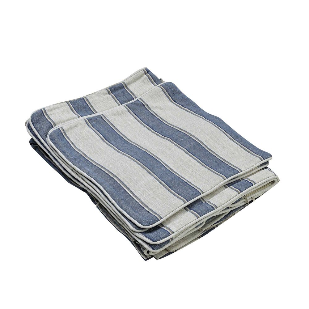 Slip Cover Only - Noosa Hamptons 2 Seat Sofa Blue Sky Stripe