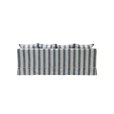 Slip Cover Only - Noosa Hamptons 3 Seat Sofa Blue Sky Stripe