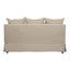 Slip Cover Only - Noosa Hamptons 1.5 Seat Sofa Natural W/White Piping