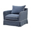 Slip Cover Only - Noosa Hamptons Armchair Navy W/White Piping