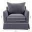 Slip Cover Only - Noosa Hamptons Armchair Navy W/White Piping