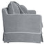 Slip Cover Only - Noosa Hamptons 2 Seat Sofa Grey W/White Piping