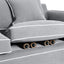 Slip Cover Only - Noosa Hamptons 2 Seat Sofa Grey W/White Piping