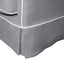 Slip Cover Only - Noosa Hamptons 2 Seat Sofa Grey W/White Piping