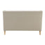 Bondi Hamptons 2 Seat Sofa Natural W/White Piping