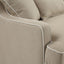 Bondi Hamptons 3 Seat Sofa Natural/White Piping