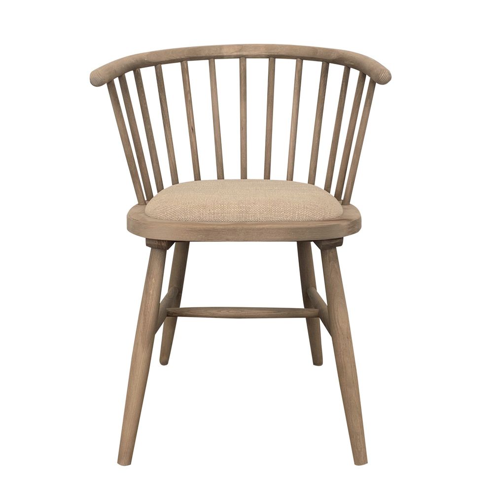 Noah Round Curved Strip Back Dining Chair