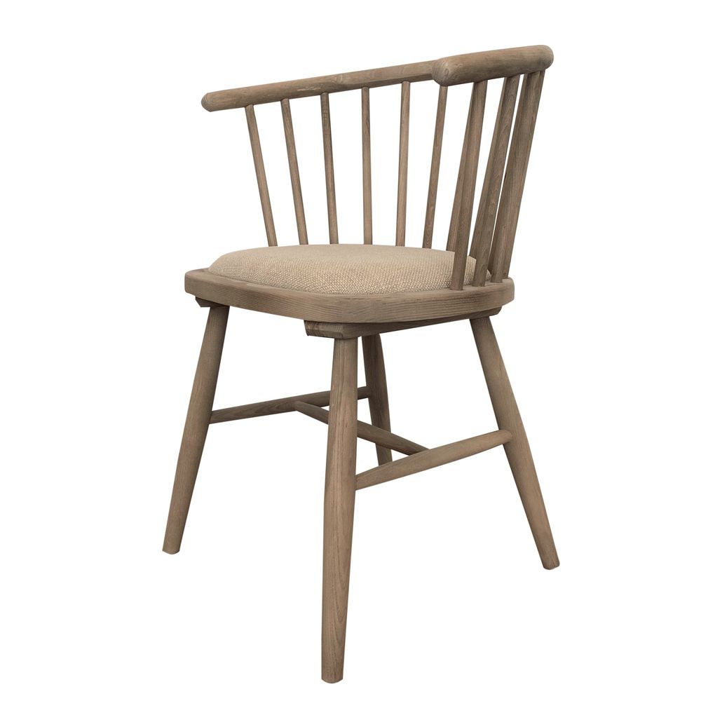 Noah Round Curved Strip Back Dining Chair