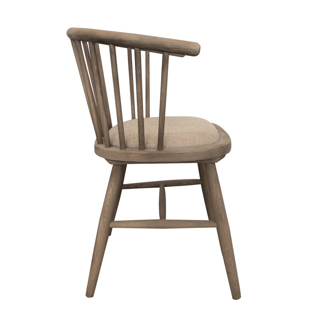 Noah Round Curved Strip Back Dining Chair