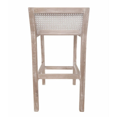 Amalfi Natural Elm and Rattan Barstool