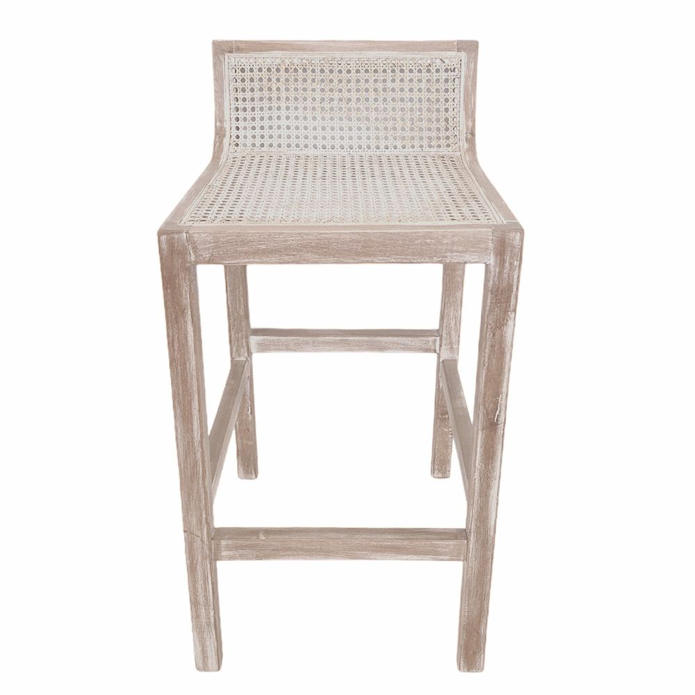 Amalfi Natural Elm and Rattan Barstool