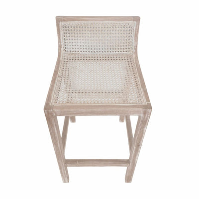 Amalfi Natural Elm and Rattan Barstool