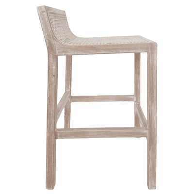 Amalfi Natural Elm and Rattan Barstool