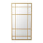 Lucia Gold Rimmed 15 Pane Mirror