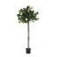 Artificial Rose Topiary 1.4m Light White