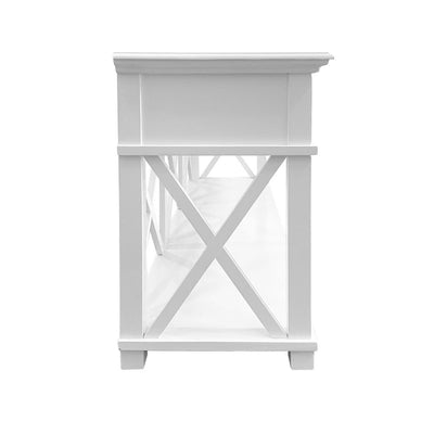 Sorrento White 3 Drawer Console