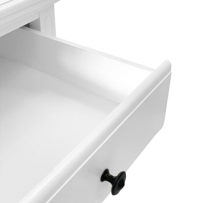 Sorrento White 3 Drawer Console