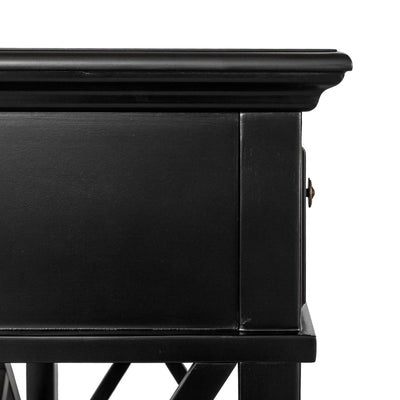 Sorrento Black 3 Drawer Console