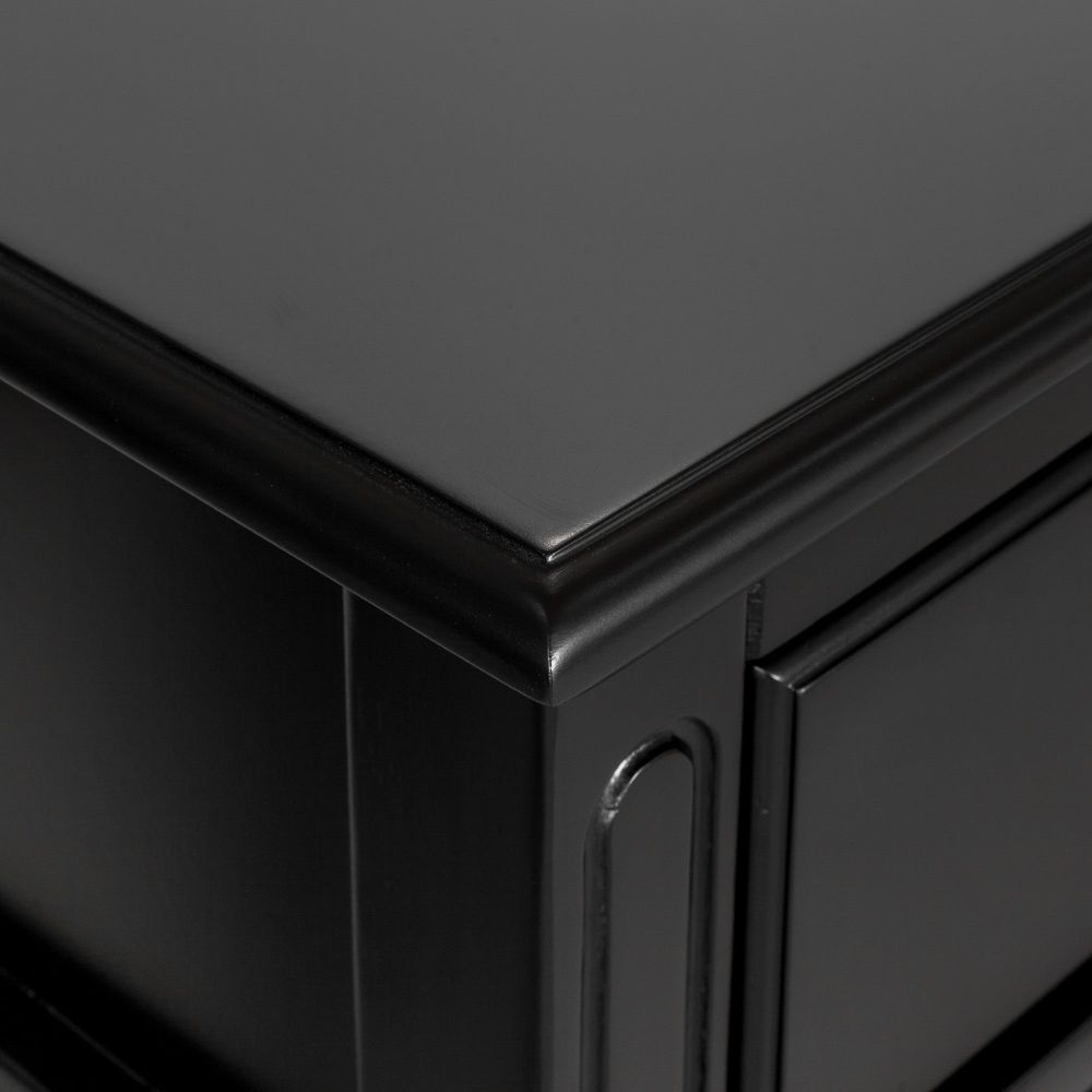 Sorrento Black 3 Drawer Console