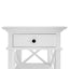 Sorrento White Bedside Table