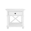 Sorrento White Bedside Table