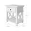 Sorrento White Bedside Table