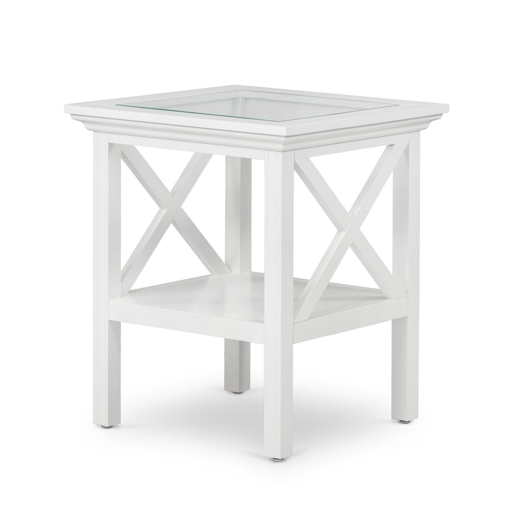 Sorrento Glass Top Side Table