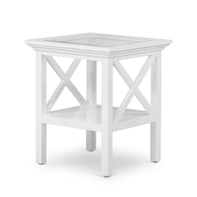 Sorrento Glass Top Side Table