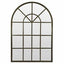 Iron Arch Mirror With Panes Antique Black